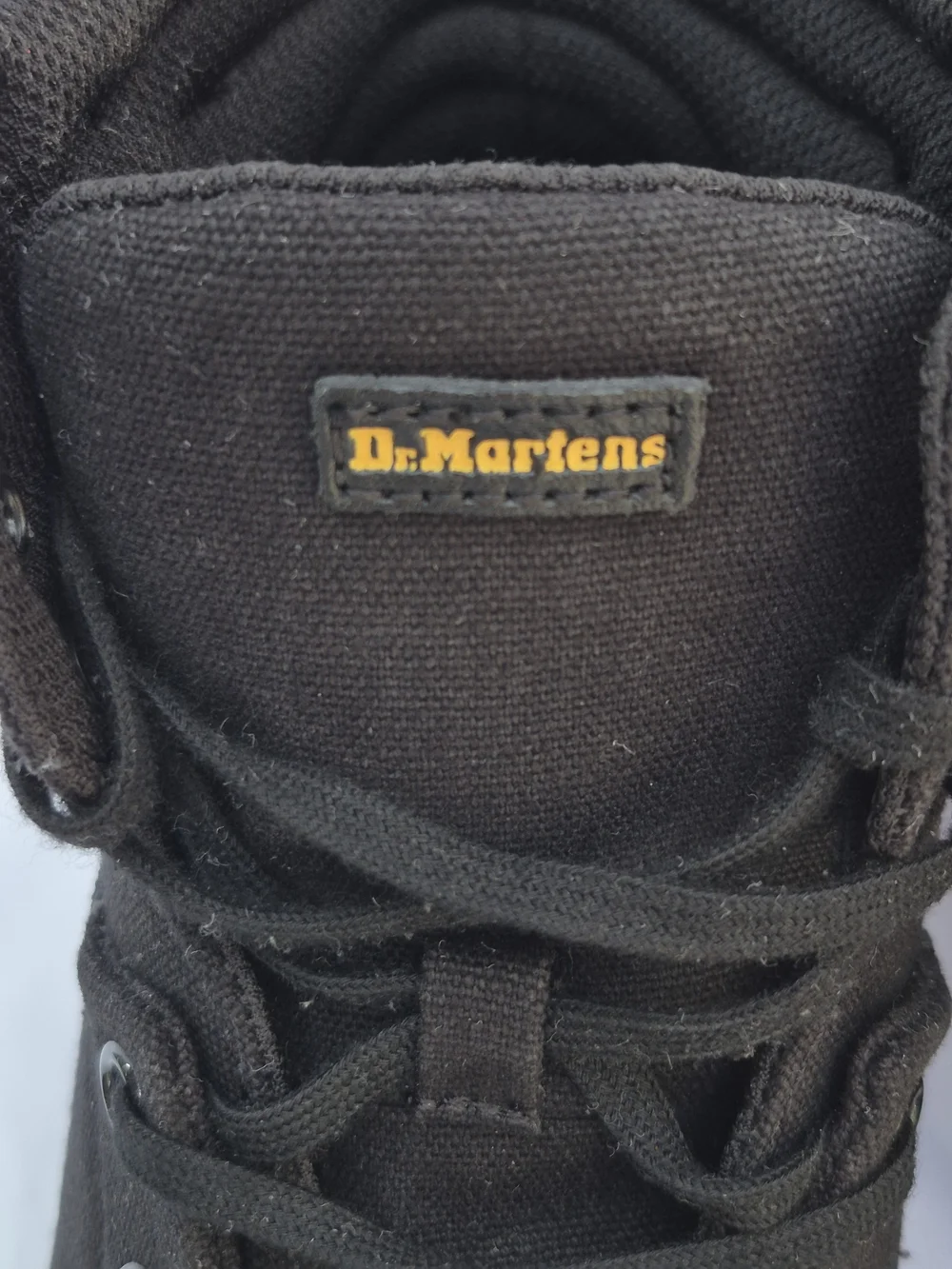 DR. MARTENS Rozarya II Black Canva Zipper  Women's High-Top Sneaker Size 9